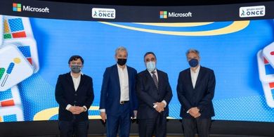 Grupo Social ONCE y Microsoft refuerzan alianza en reas de formacin a personas discapacitadas 	